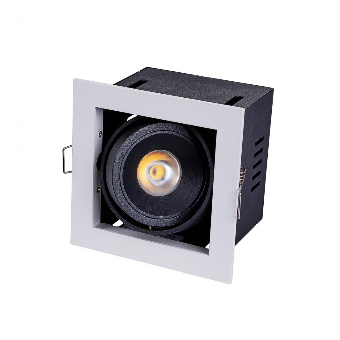 7W adjustable LED recessed square down light